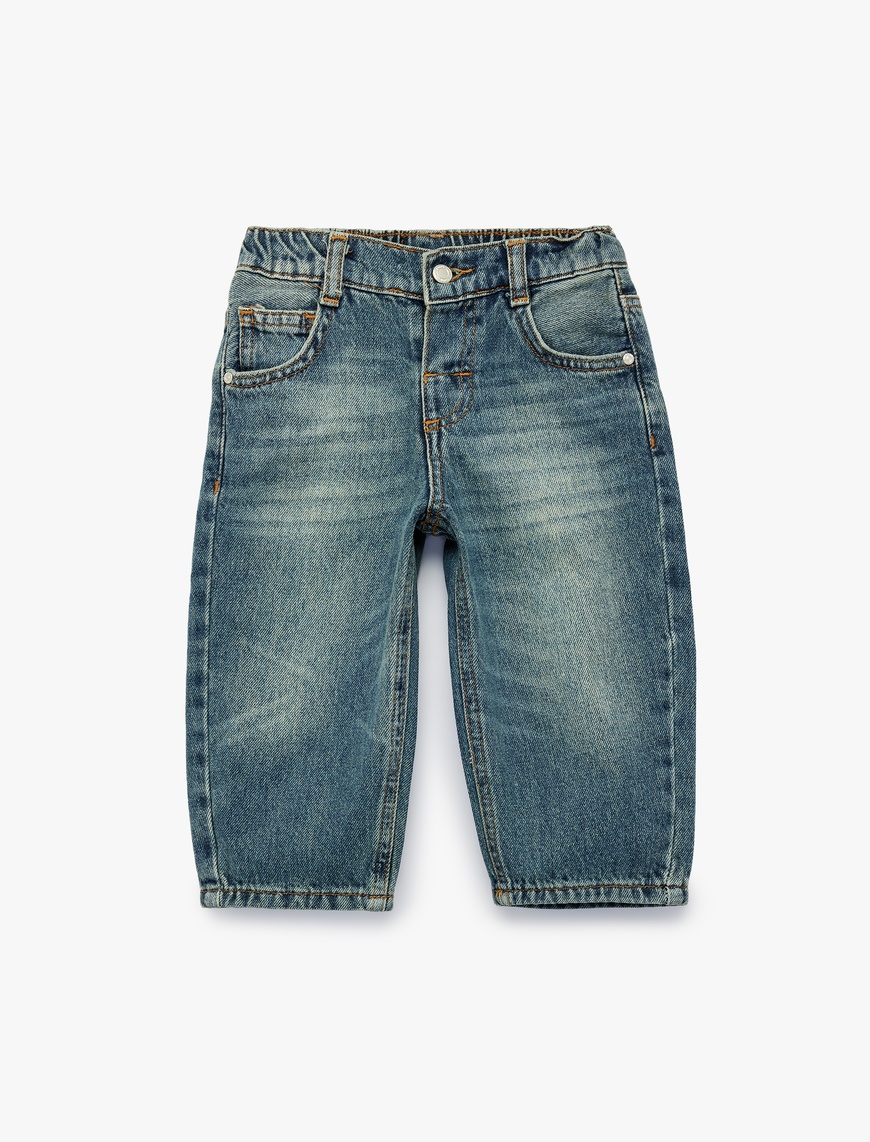Koton Erkek Bebek Pamuklu Oversize Denim Pantolon