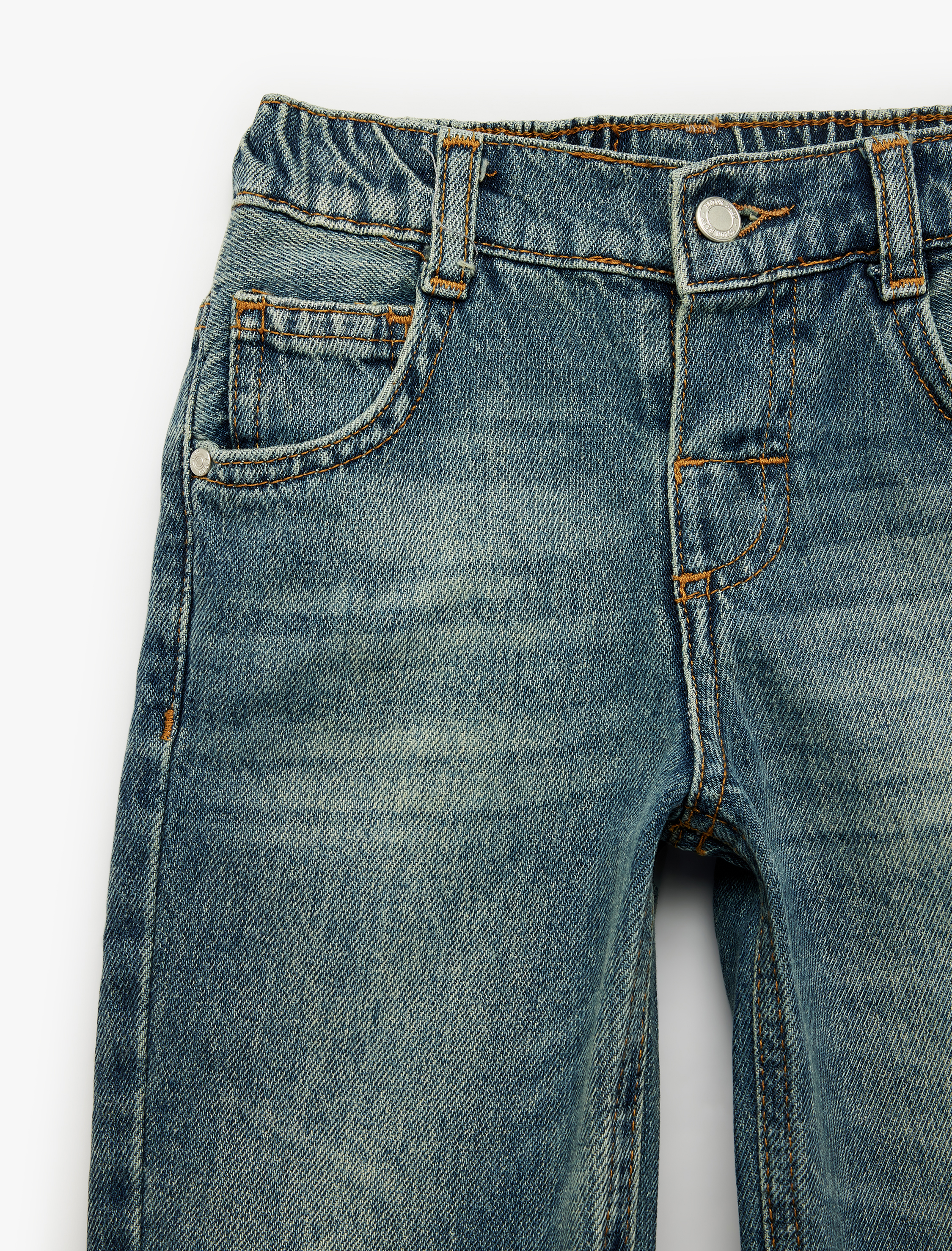  Erkek Bebek Pamuklu Oversize Denim Pantolon