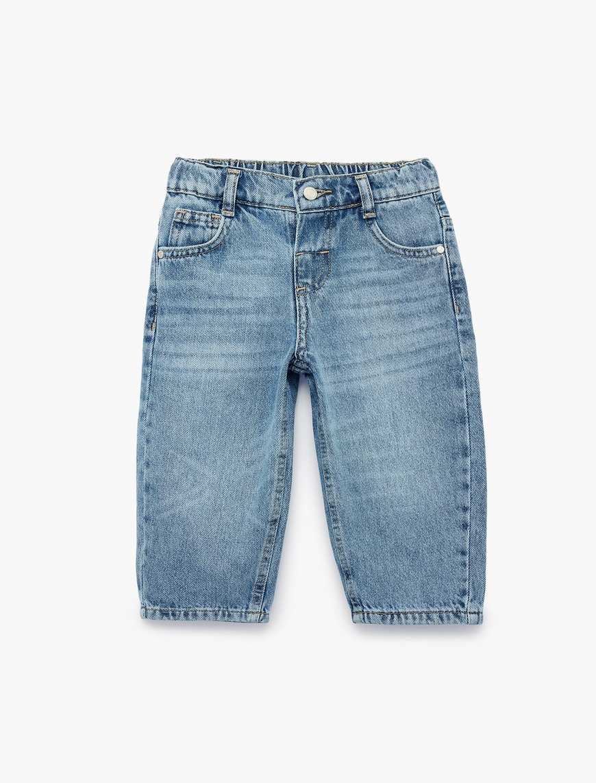 Koton Erkek Bebek Pamuklu Oversize Denim Pantolon