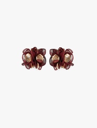 Çok Renkli Çiçek Küpe - Koton X Sibil Çetinkaya