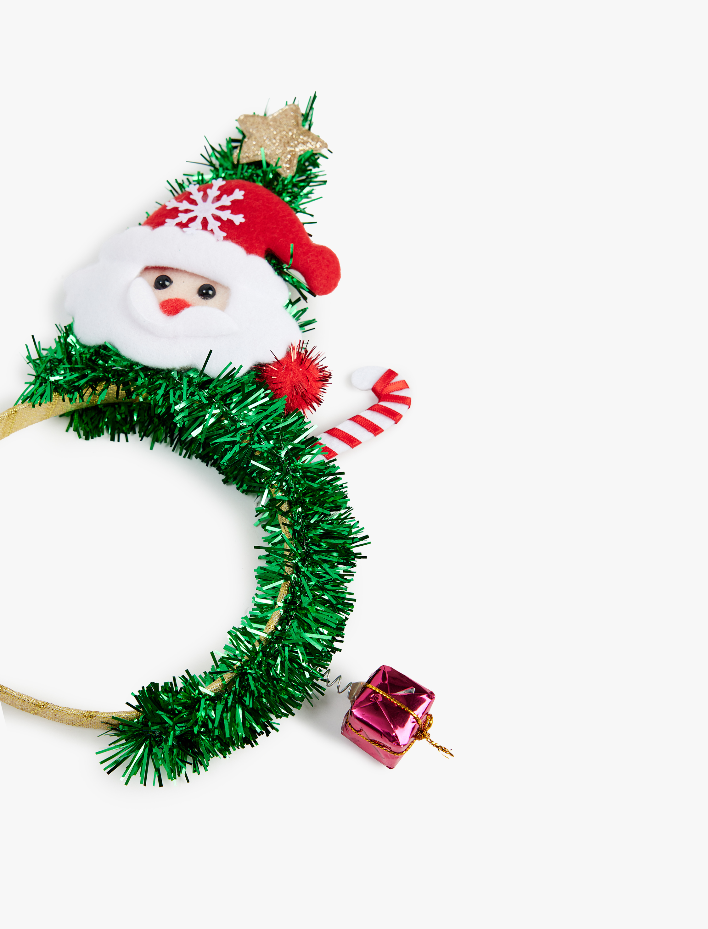  Kadın Noel Baba Figürlü Yılbaşı Tacı