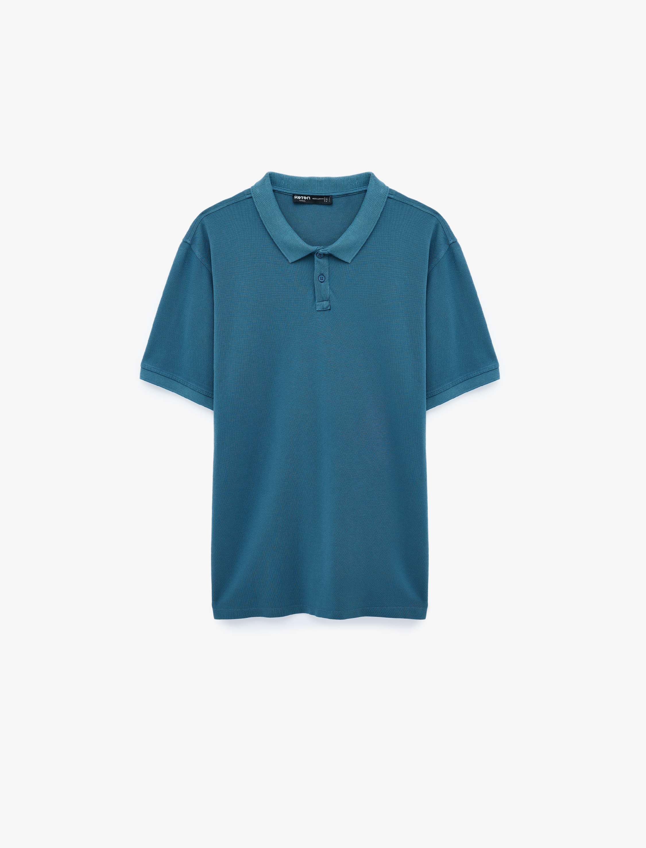   Regular Fit Pamuklu Pike Kumaş Kısa Kollu Düğmeli Polo Yaka Tişört