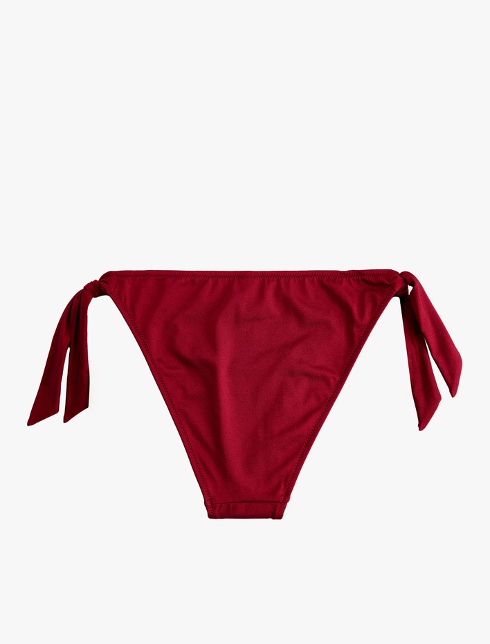  Yanları Fiyonklu Bağlamalı Parlak Bikini Altı
