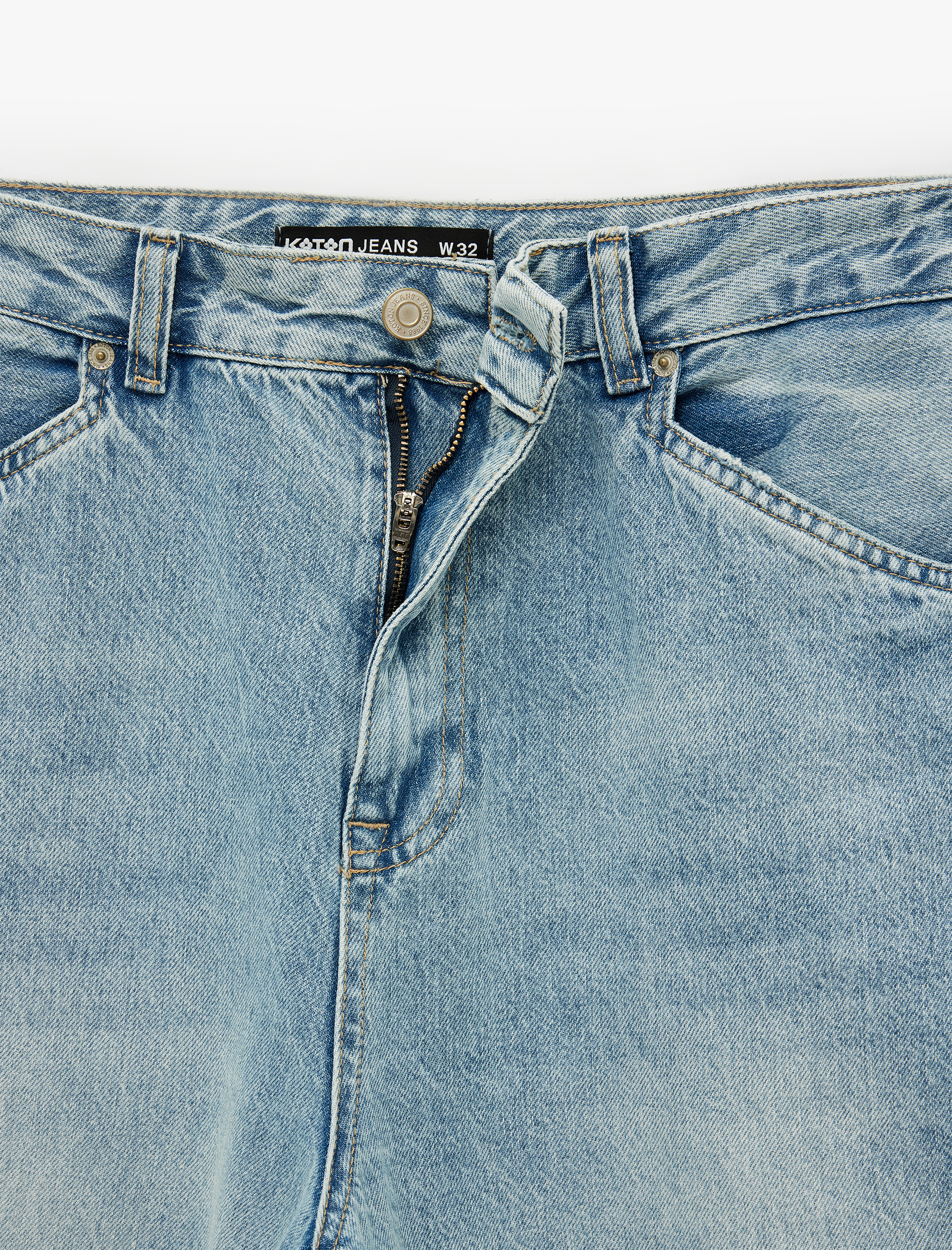   Pamuklu Bol Kalıp Normal Bel Super Baggy Jean Pantolon