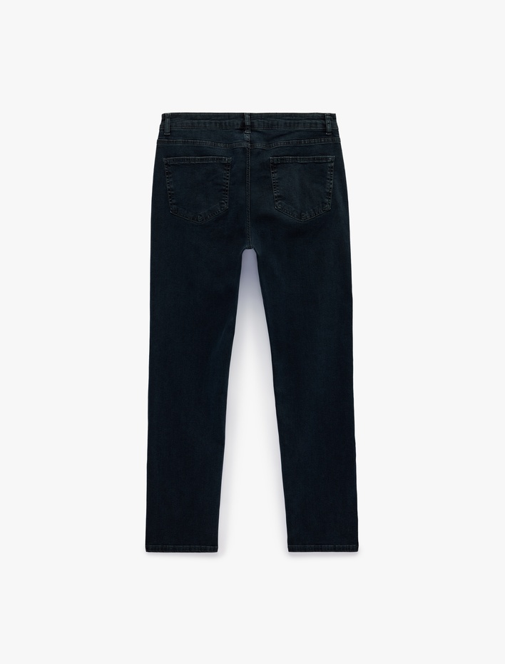  Normal Bel Pamuklu Slim Fit Jean Pantolon - Brad Jean
