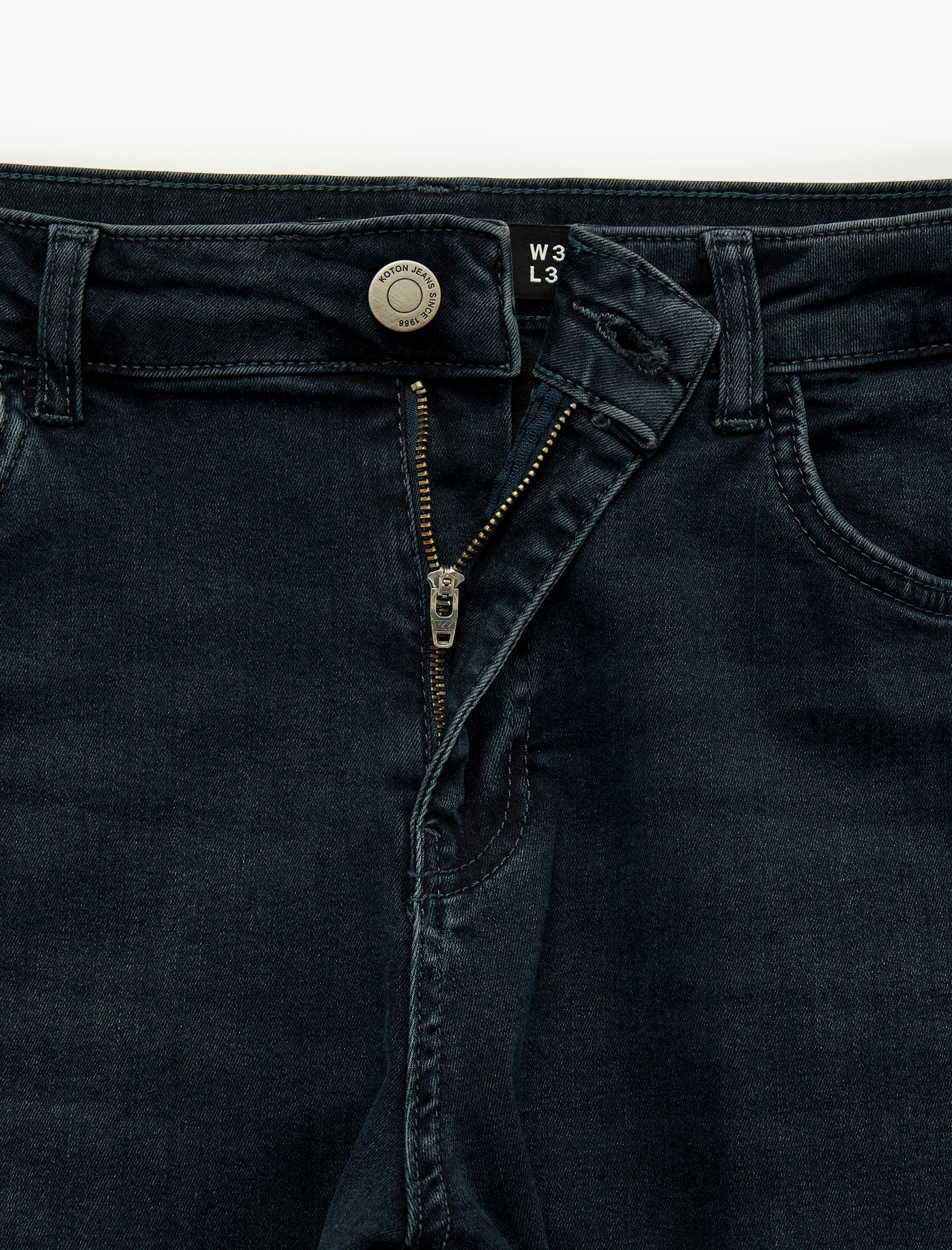   Normal Bel Pamuklu Slim Fit Jean Pantolon - Brad Jean