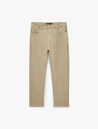 Pamuklu Normal Bel Cepli Tapered Fit Jean Pantolon - Joe Jean