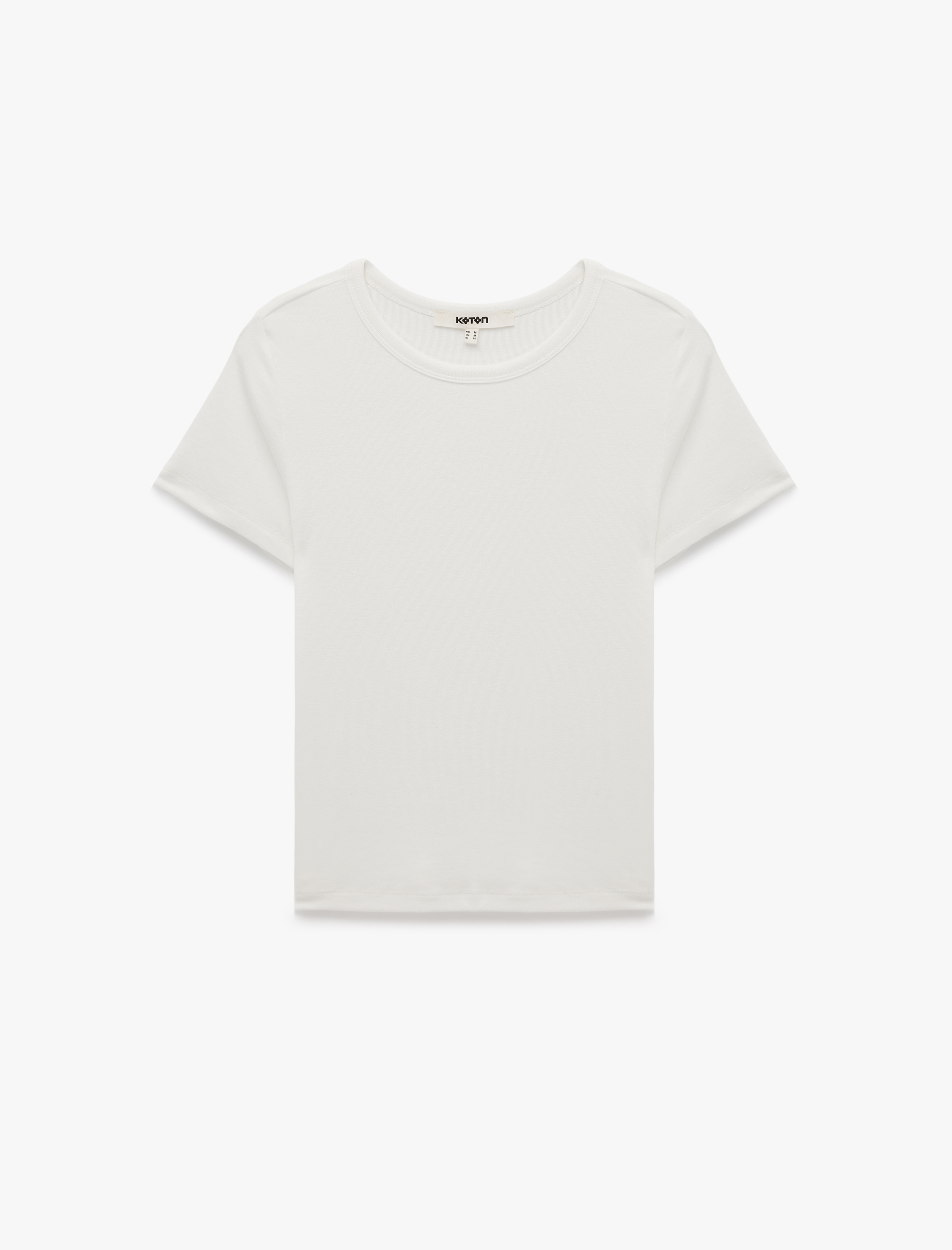   Slim Fit Bisiklet Yaka Kısa Kollu Basic Tişört