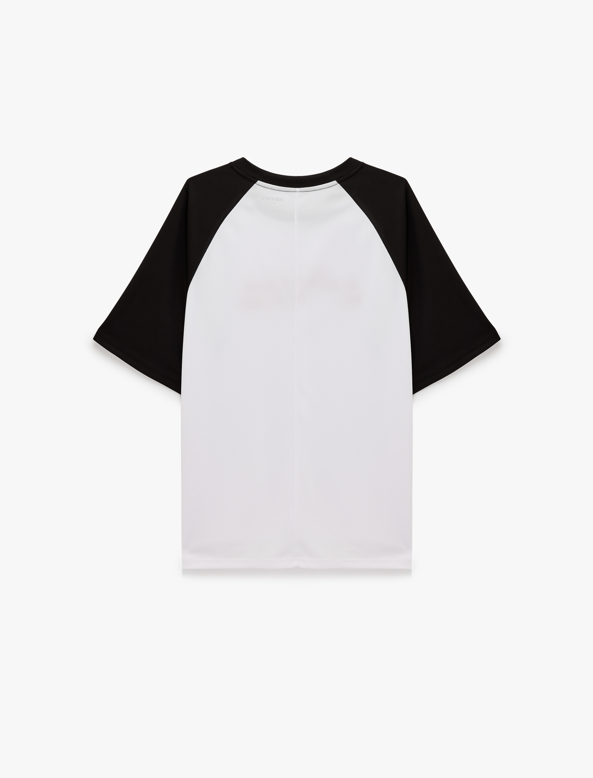   Baskılı Kısa Reglan Kollu Bisiklet Yaka Oversize Spor Tişört
