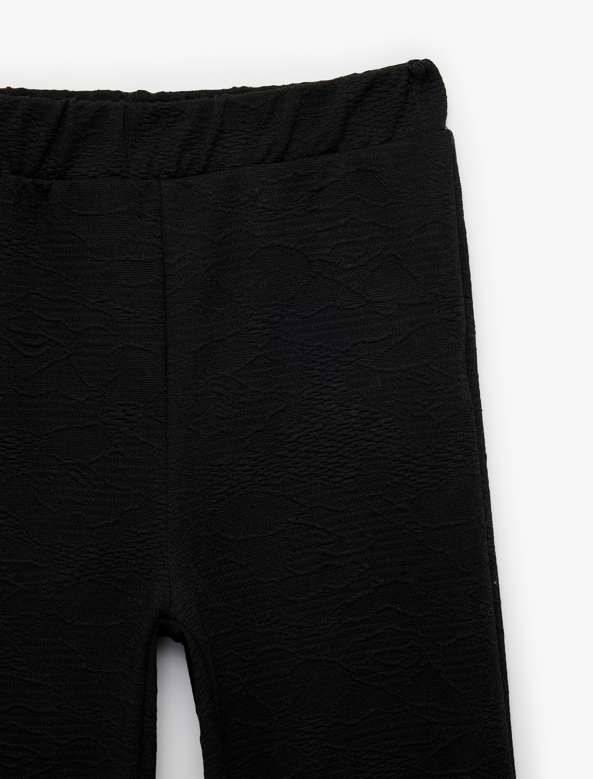  Kız Çocuk Beli Lastikli Basic İspanyol Paça Pantolon