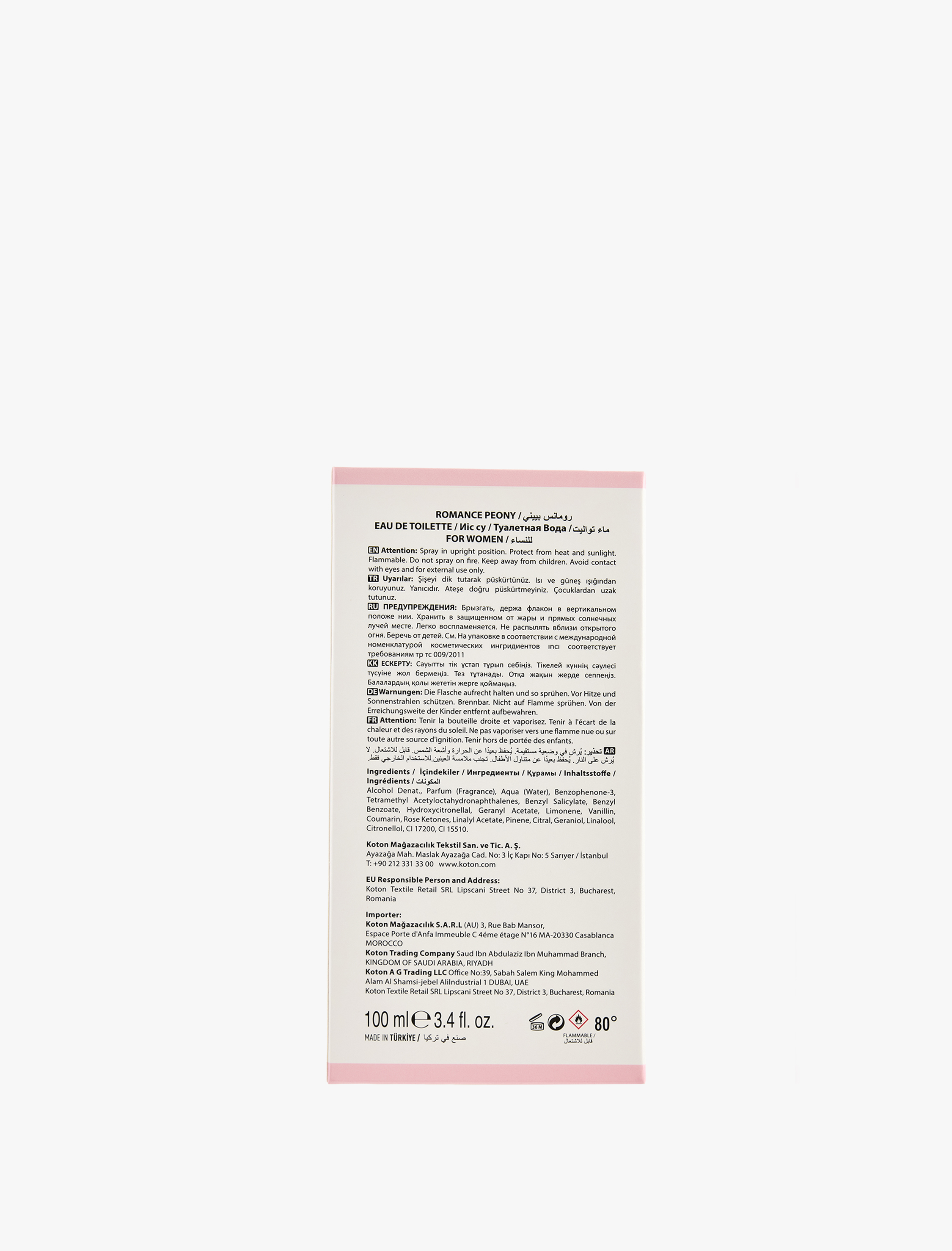  Kadın Parfüm Romance Peony 100 ML