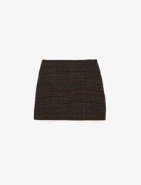 Slim Fit A Kesim Mini Etek