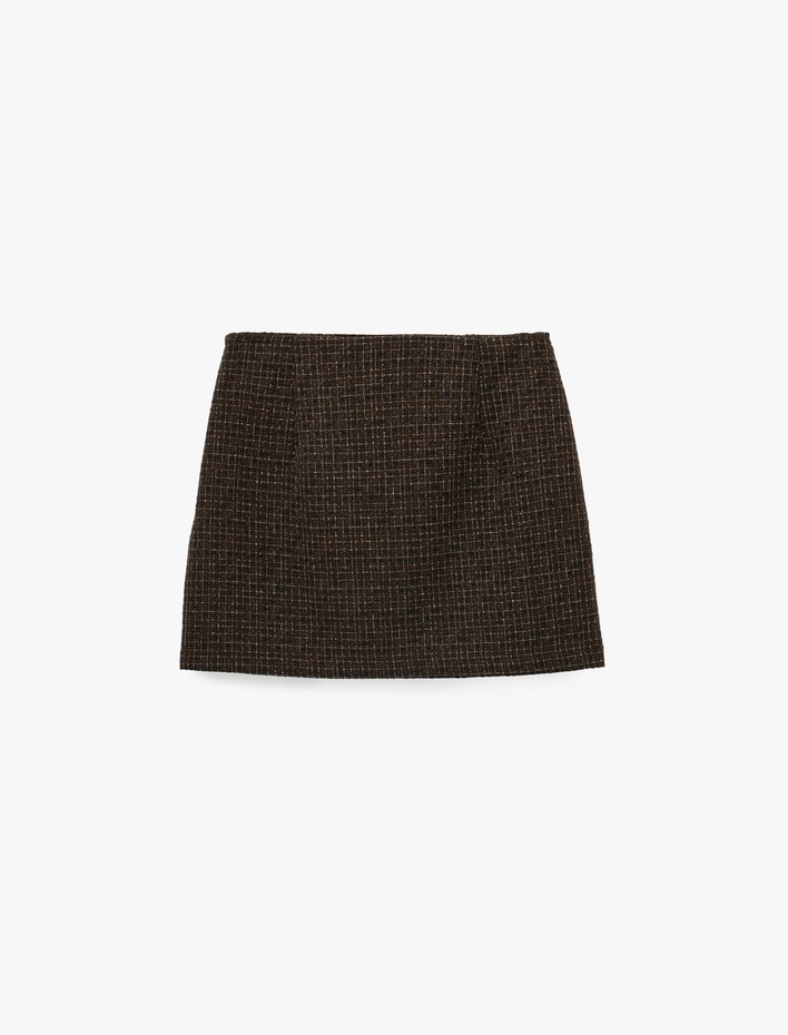 Slim Fit A Kesim Mini Etek