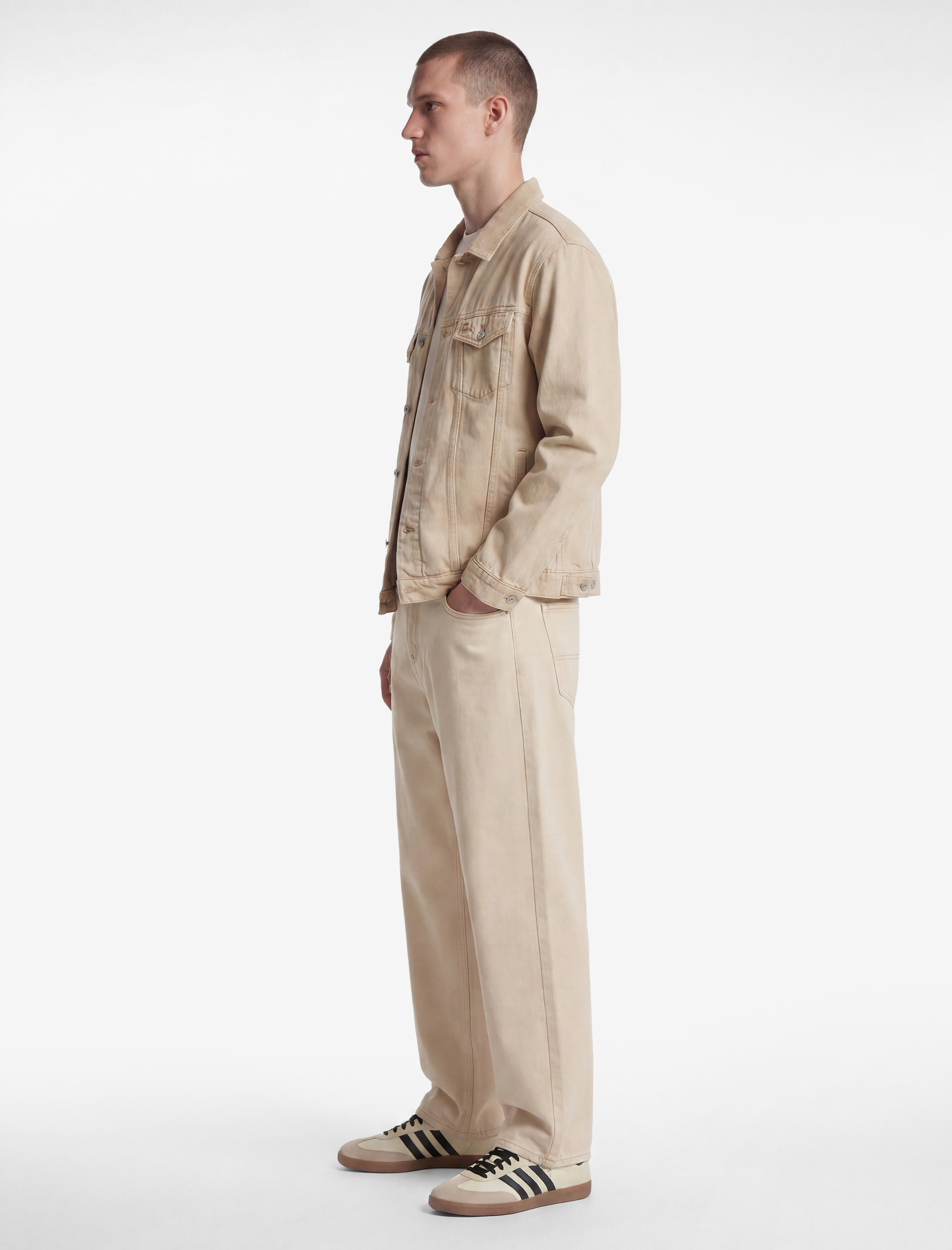   Normal Bel Pamuklu Cepli Rahat Kalıp Barrel Fit Jean Pantolon