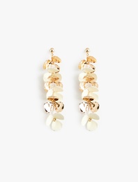 Sallantılı Çiçekli Küpe - Koton X Sibil Çetinkaya