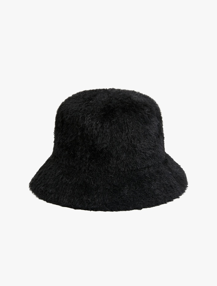 Kadın Peluş Bucket Şapka