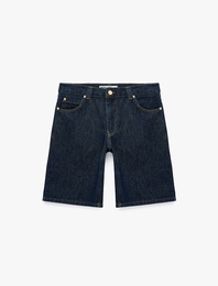 Pamuklu Regular Fit Denim Bermuda Şort
