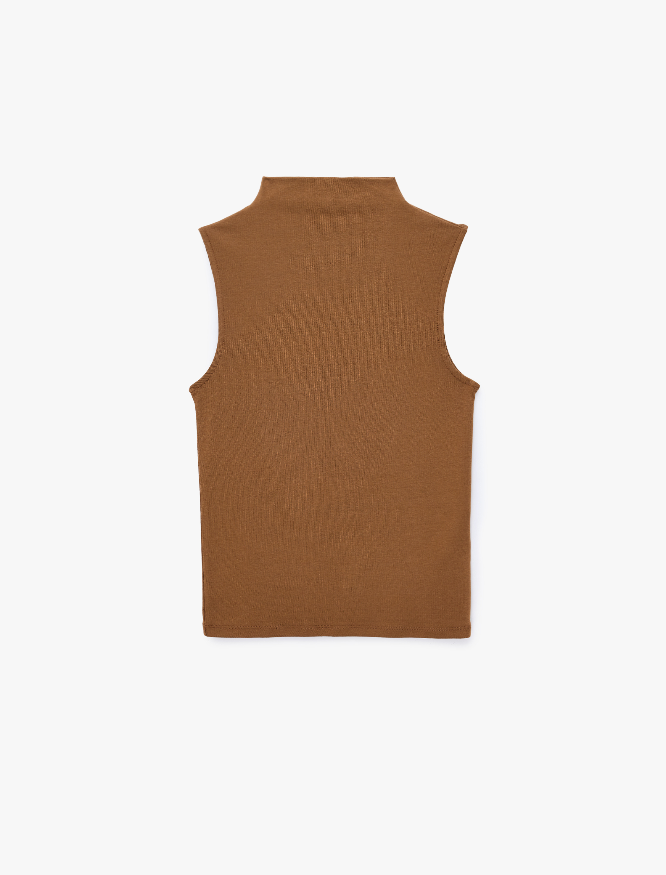   Pamuklu Dik Yaka Slim Fit Kolsuz Body