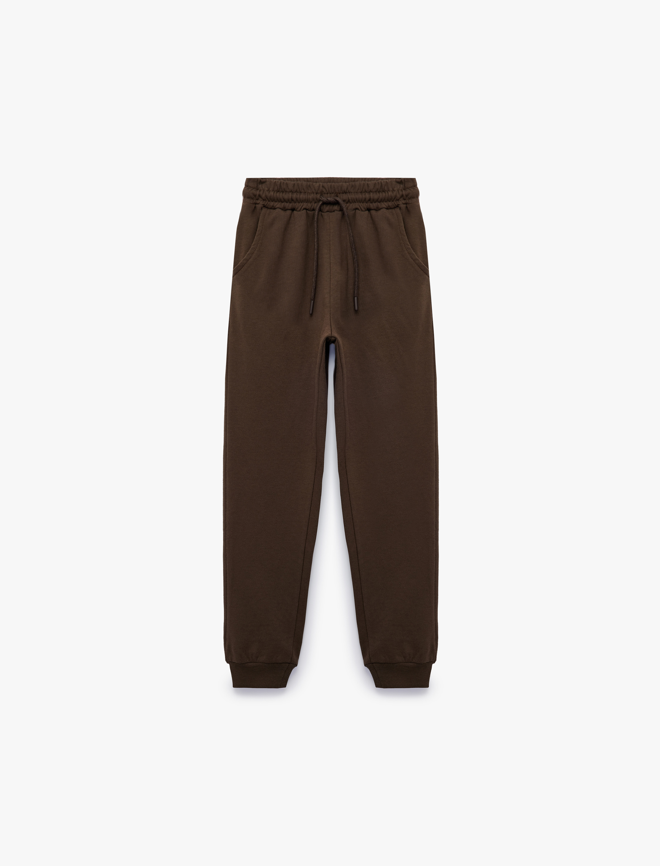  Erkek Çocuk Pamuklu Beli Lastikli Şardonlu Jogger Basic Eşofman Altı