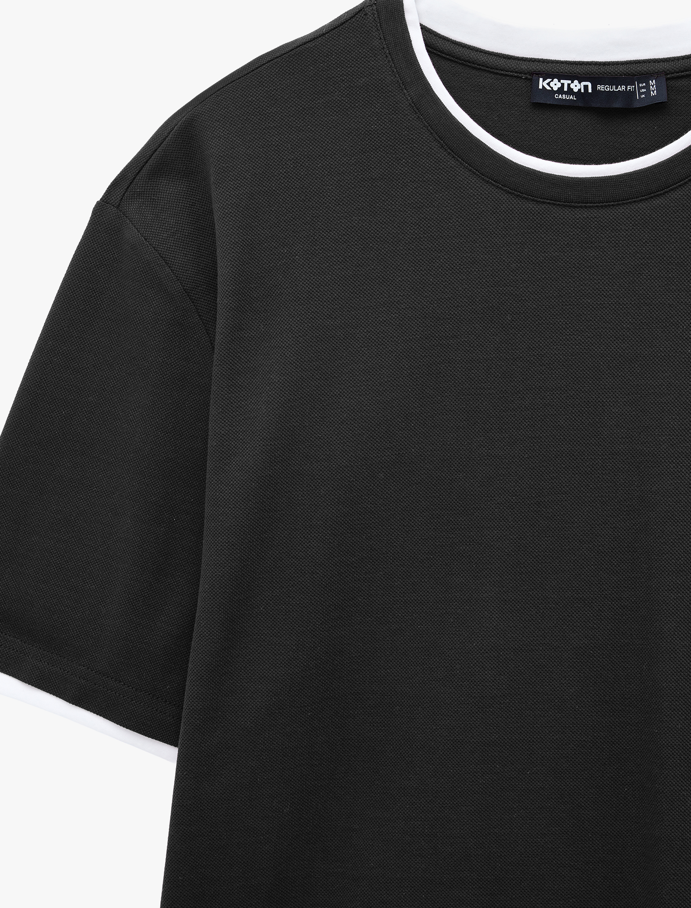   Regular Fit Pike Kumaş Bisiklet Yaka Pamuklu Kısa Kollu Tişört