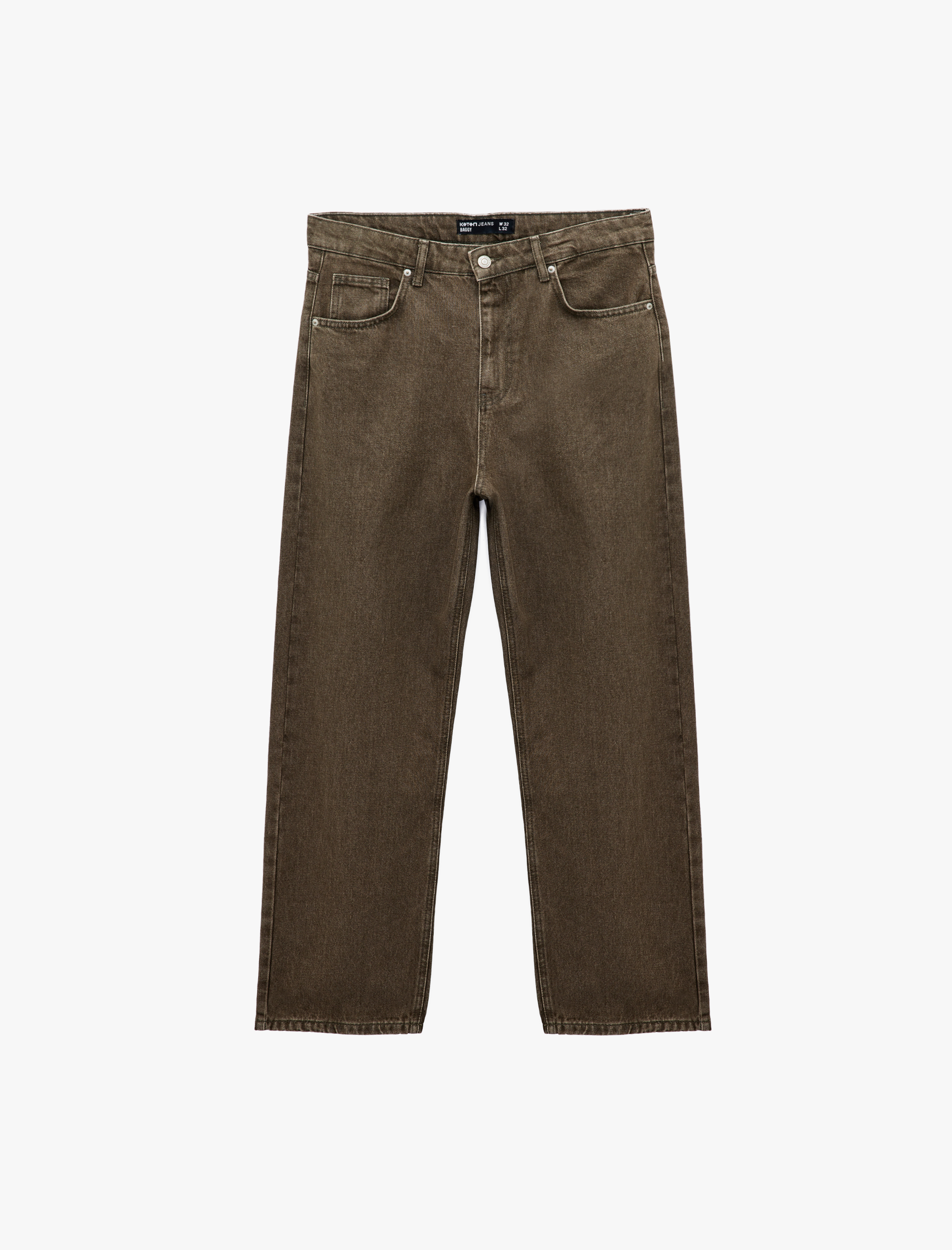   Pamuklu Bol Normal Bel Oversize Baggy Jean Pantolon