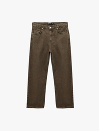 Pamuklu Bol Normal Bel Oversize Baggy Jean Pantolon