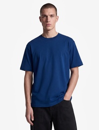 Kısa Kollu Bisiklet Yaka Pamuklu Basic Oversize Tişört