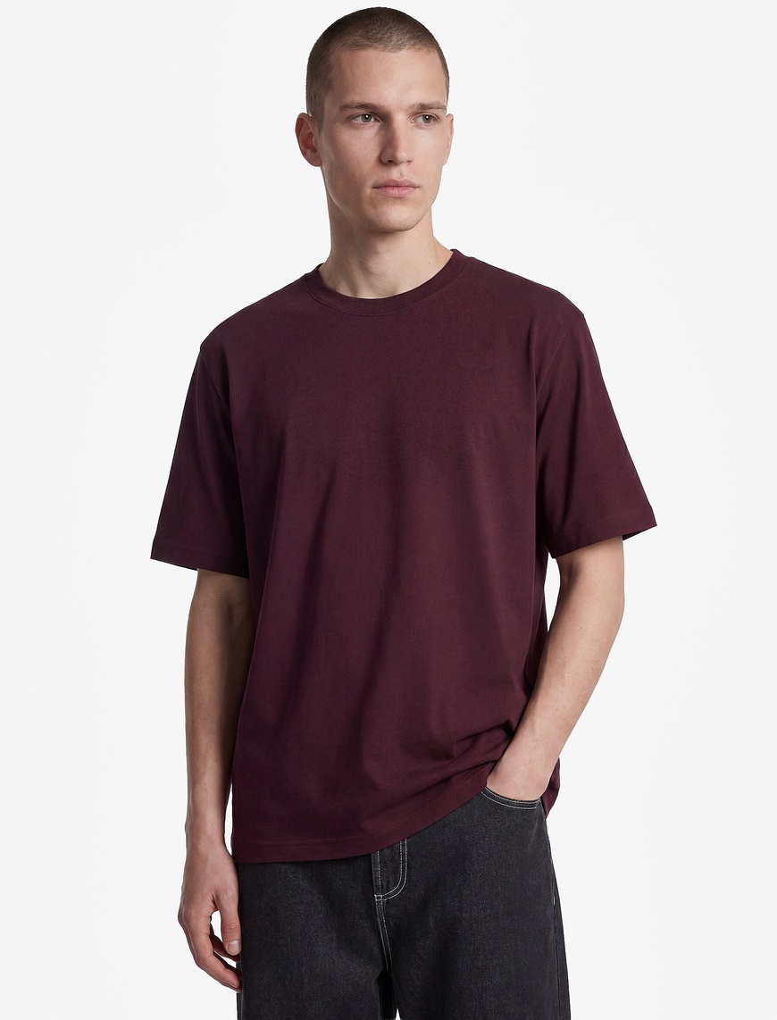 Koton Erkek Kısa Kollu Bisiklet Yaka Pamuklu Basic Oversize Tişört
