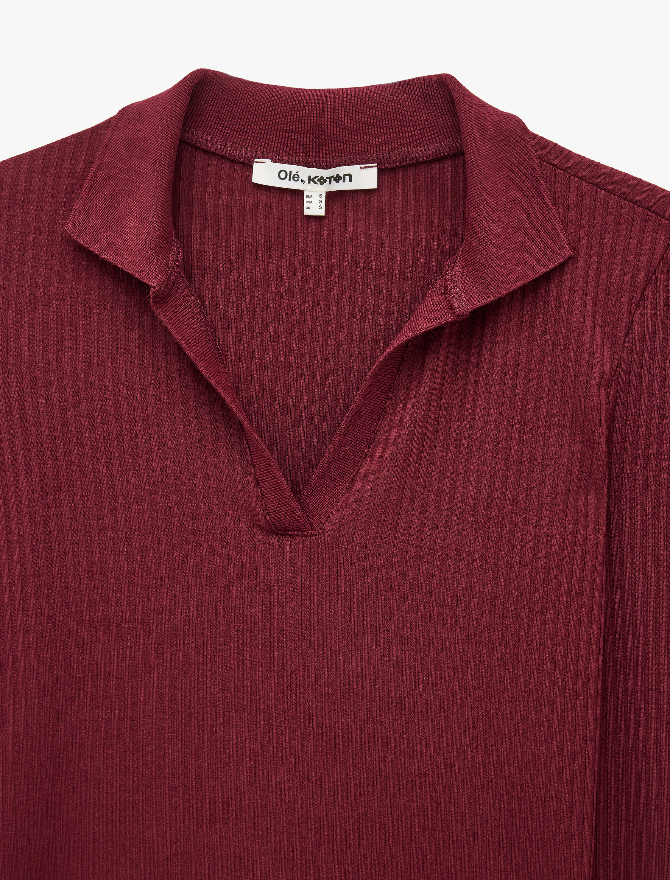   Şardonlu Uzun Kollu Slim Fit Polo Yaka Tişört