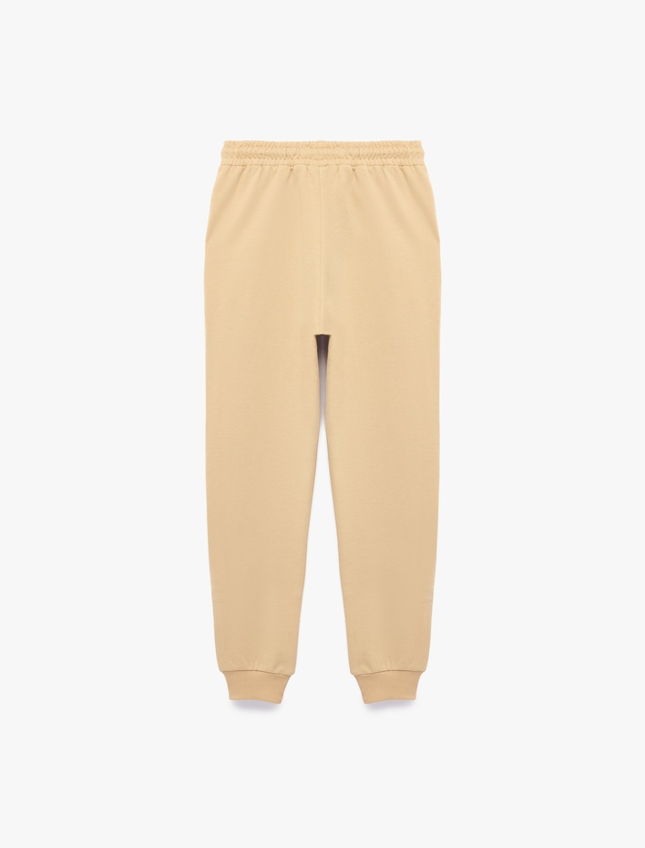 Erkek Çocuk Pamuklu Beli Lastikli Şardonlu Jogger Basic Eşofman Altı