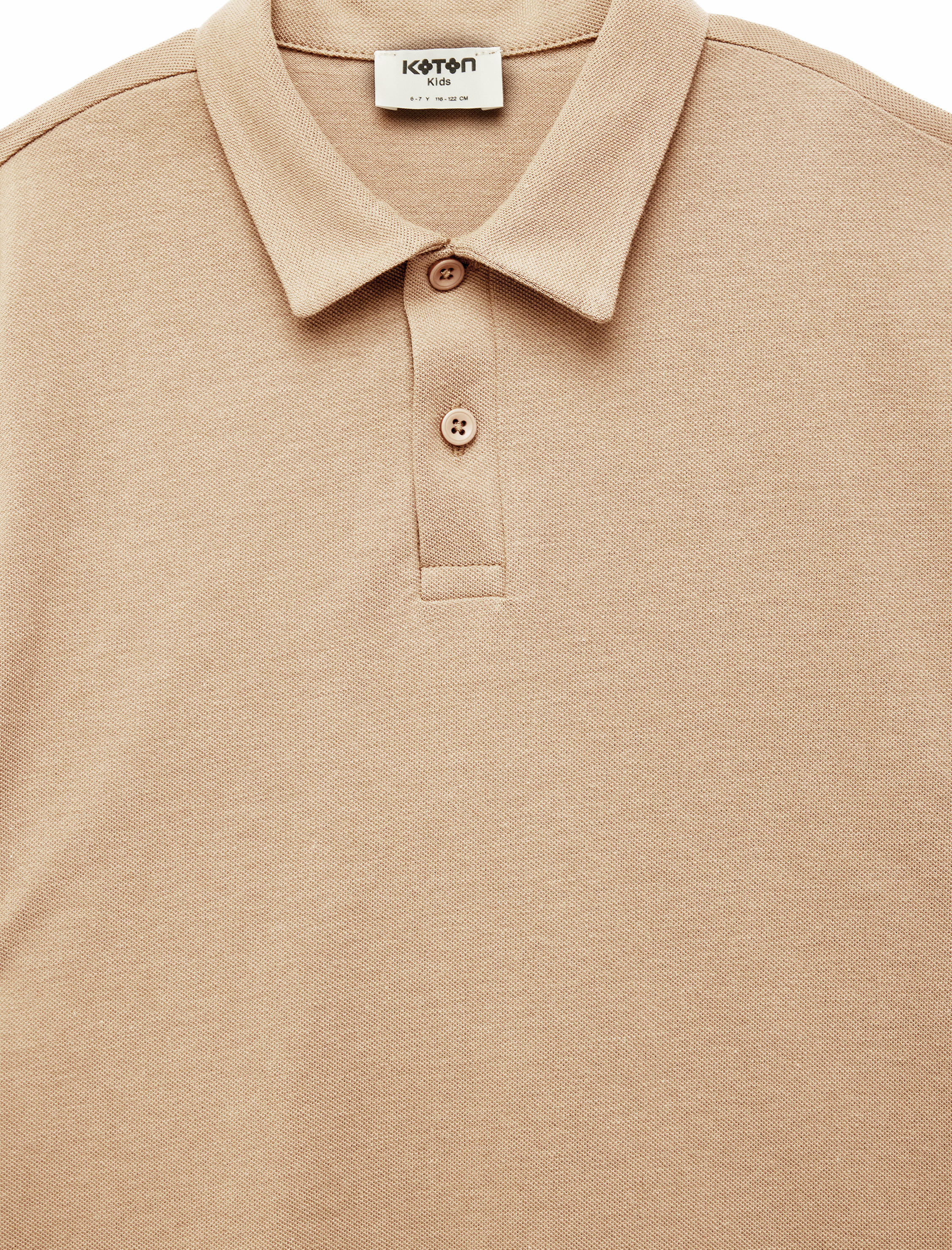  Erkek Çocuk Pamuklu Düğmeli Kısa Kollu Basic Polo Yaka Tişört