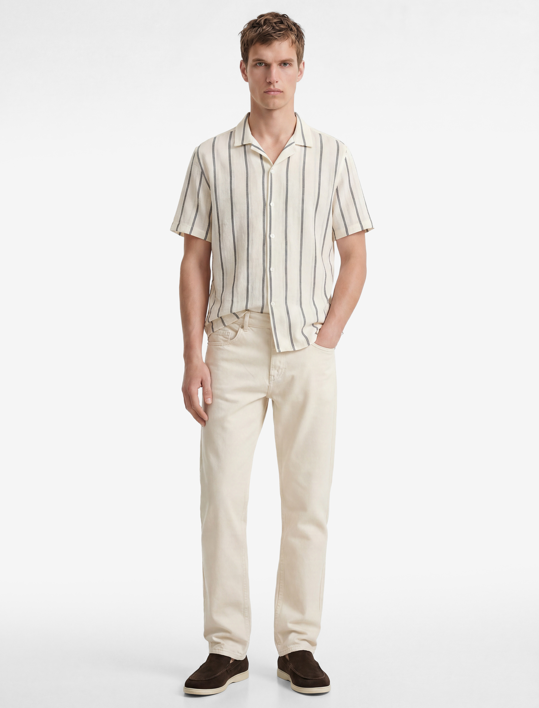   Regular Fit Beş Cepli Pamuklu Bol Baggy Jean Pantolon
