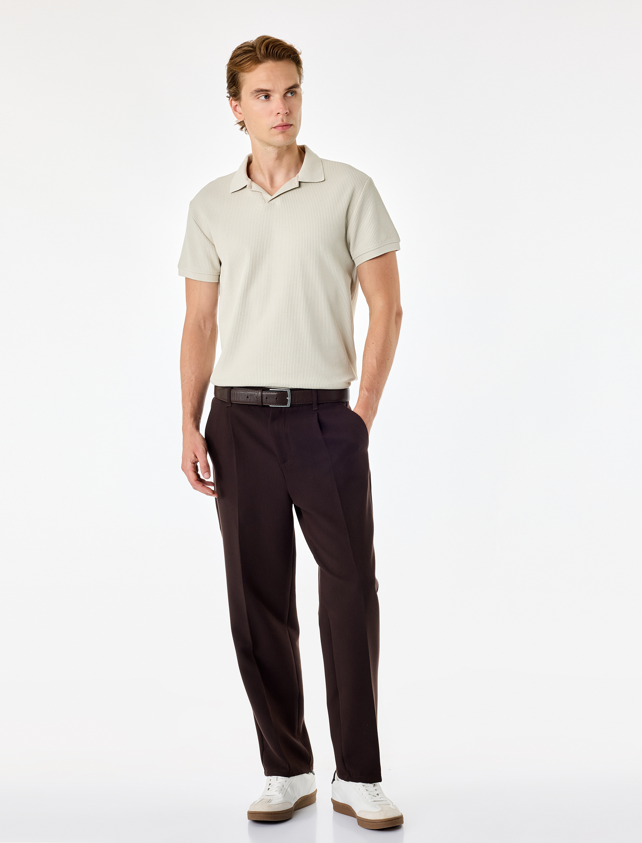   Regular Fit Pamuklu Kısa Kollu Basic Polo Yaka Tişört