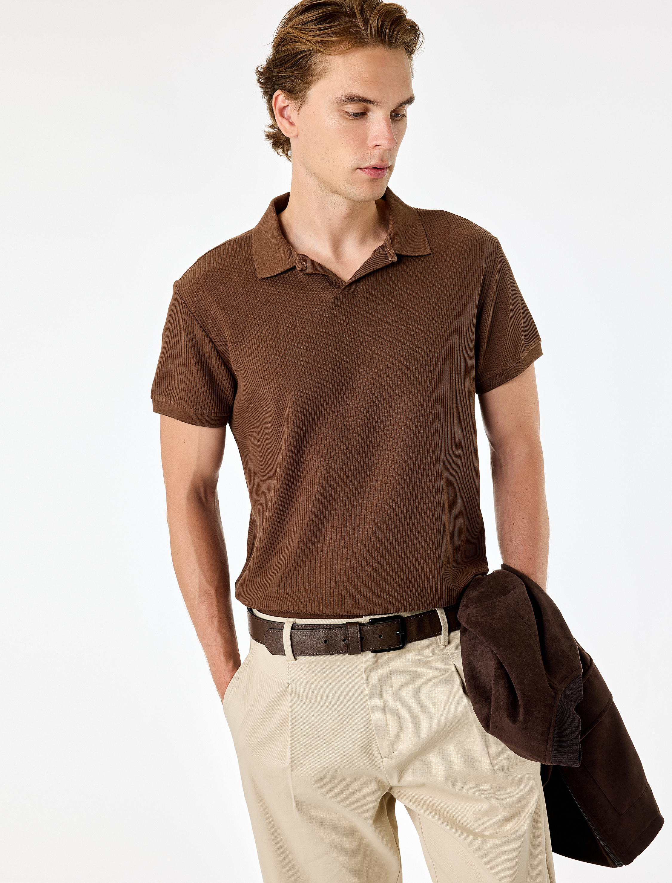   Regular Fit Pamuklu Kısa Kollu Basic Polo Yaka Tişört