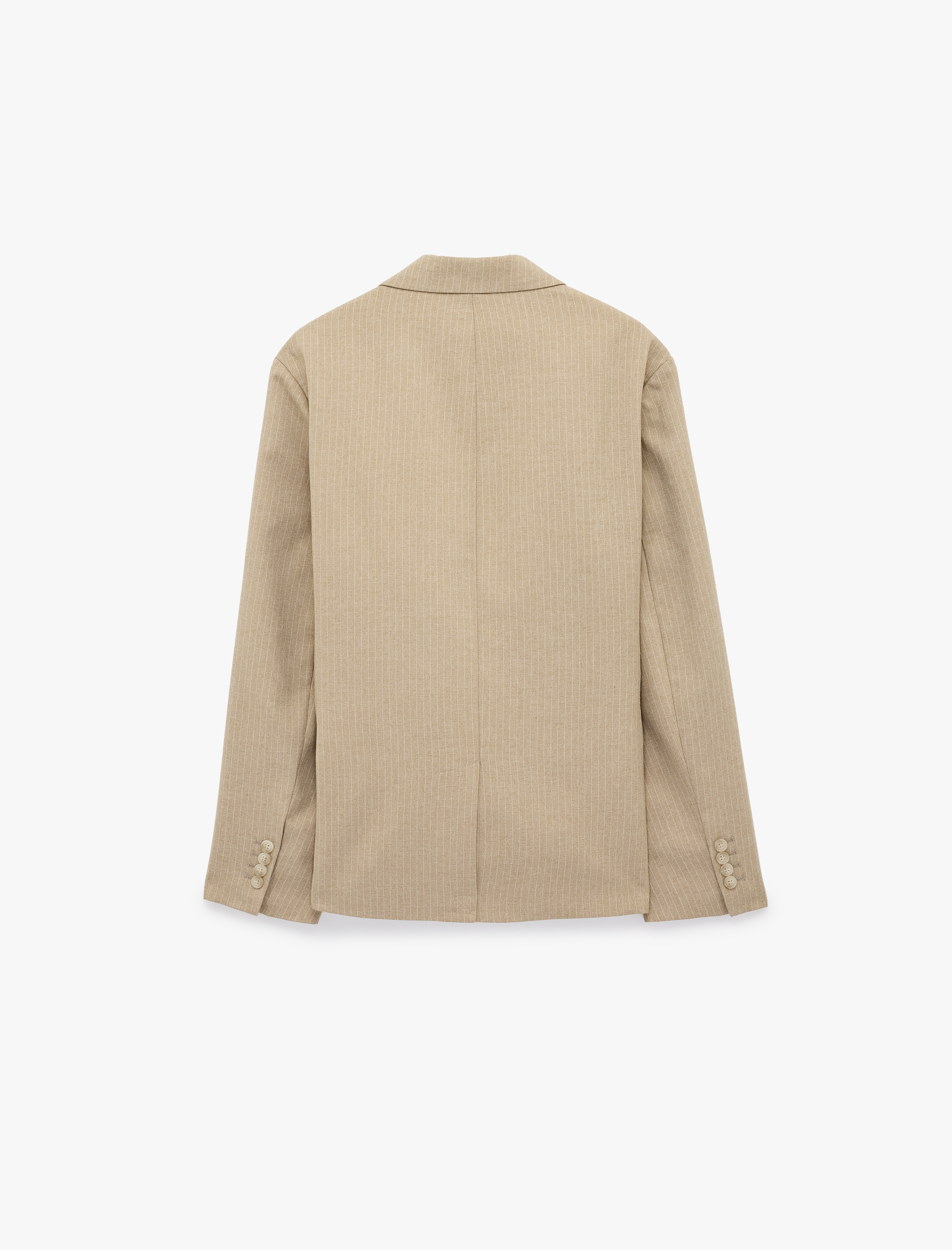   Regular Fit Uzun Kollu Cepli Düğmeli Mono Yaka Blazer Ceket