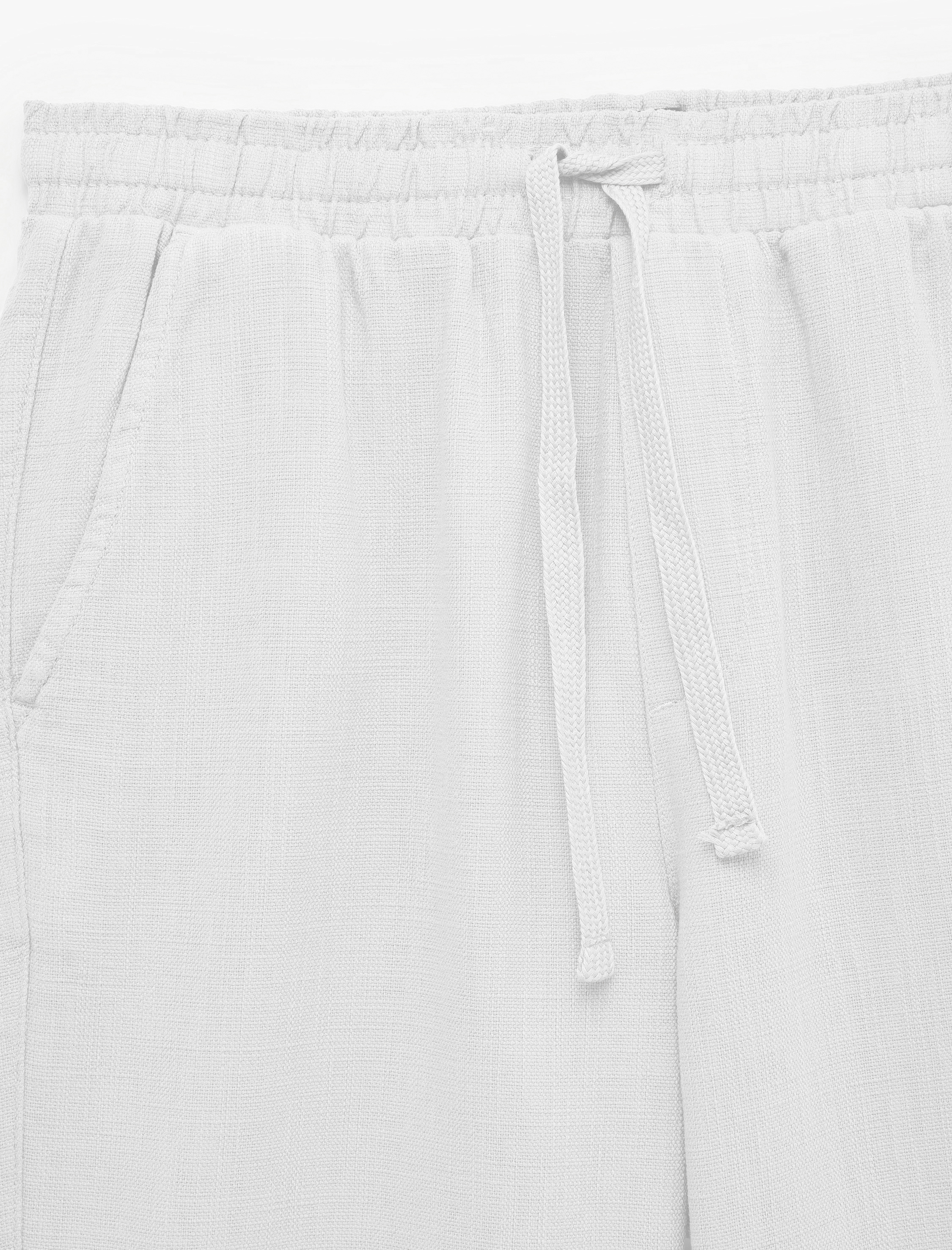   Pamuklu Cepli Beli Lastikli Bağcıklı Pantolon