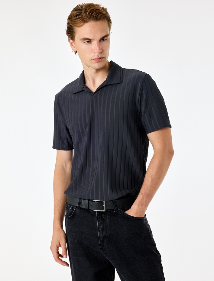  Regular Fit Kısa Kollu Polo Yaka Tişört
