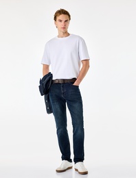 Normal Bel Pamuklu Slim Fit Jean - Brad Jean