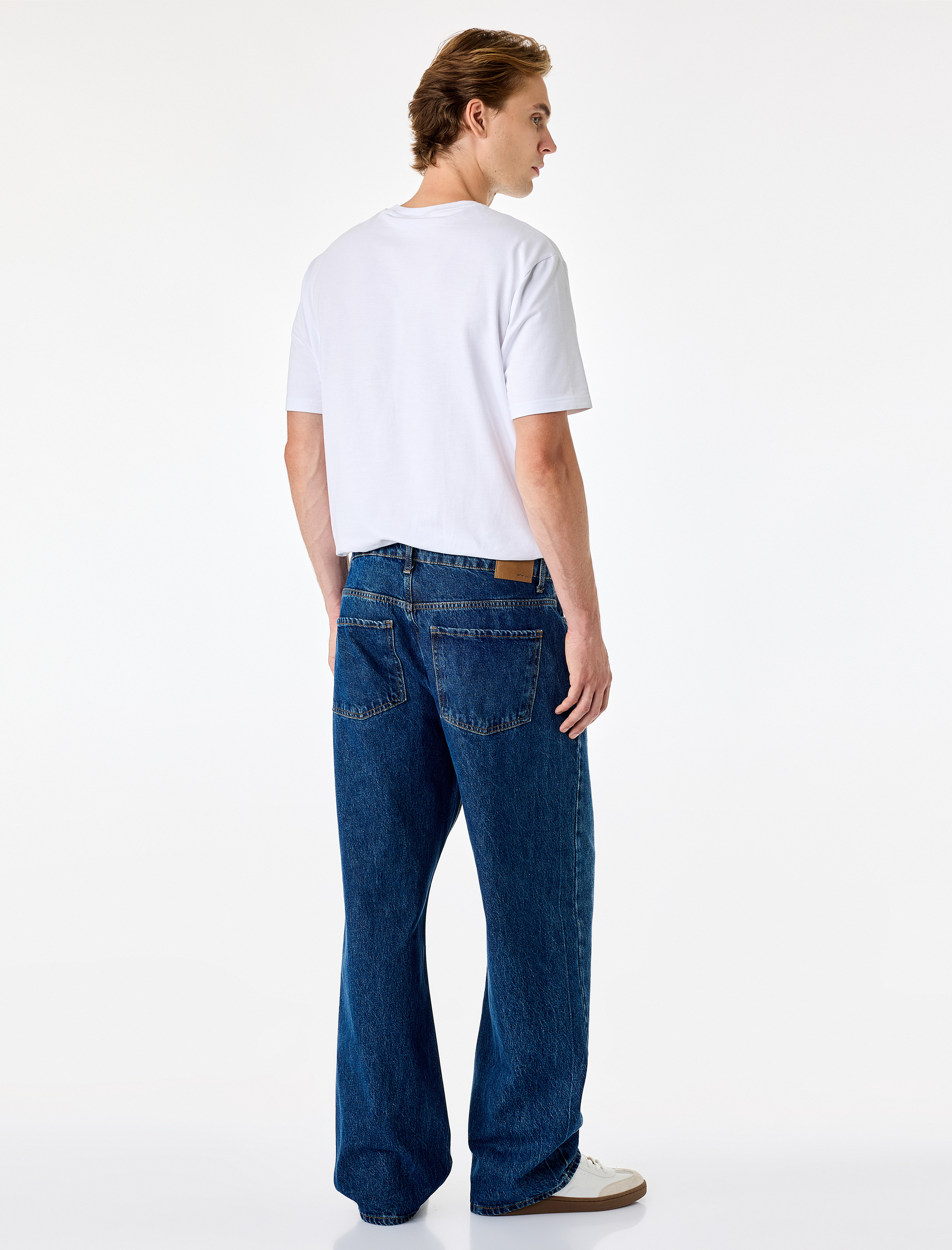   Normal Bel Pamuklu Loose Fit Jean Pantolon - Steve Jean