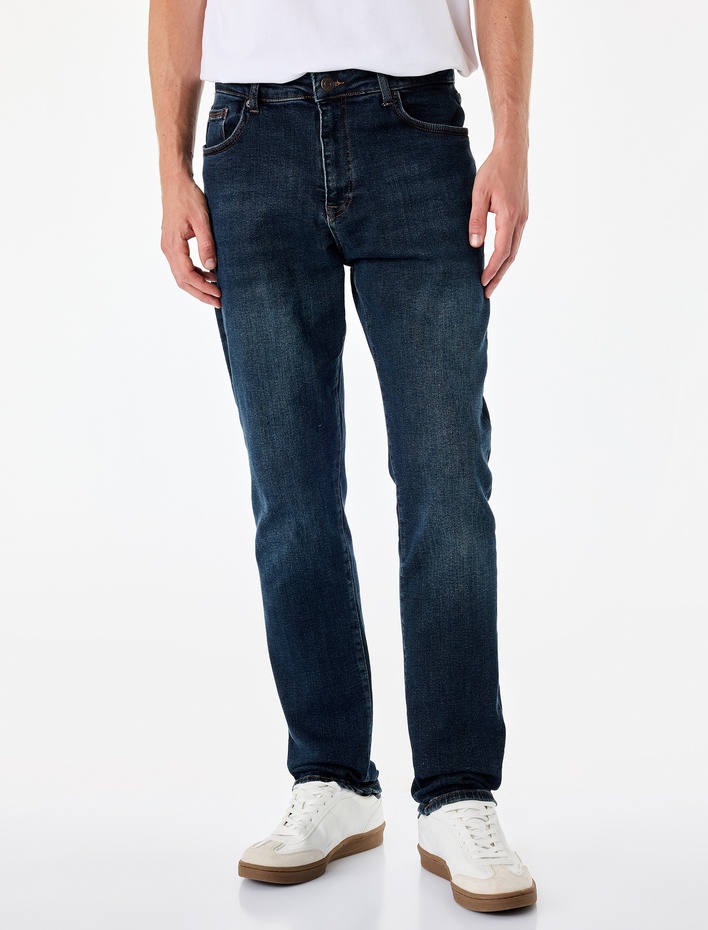  Normal Bel Pamuklu Slim Fit Jean - Brad Jean