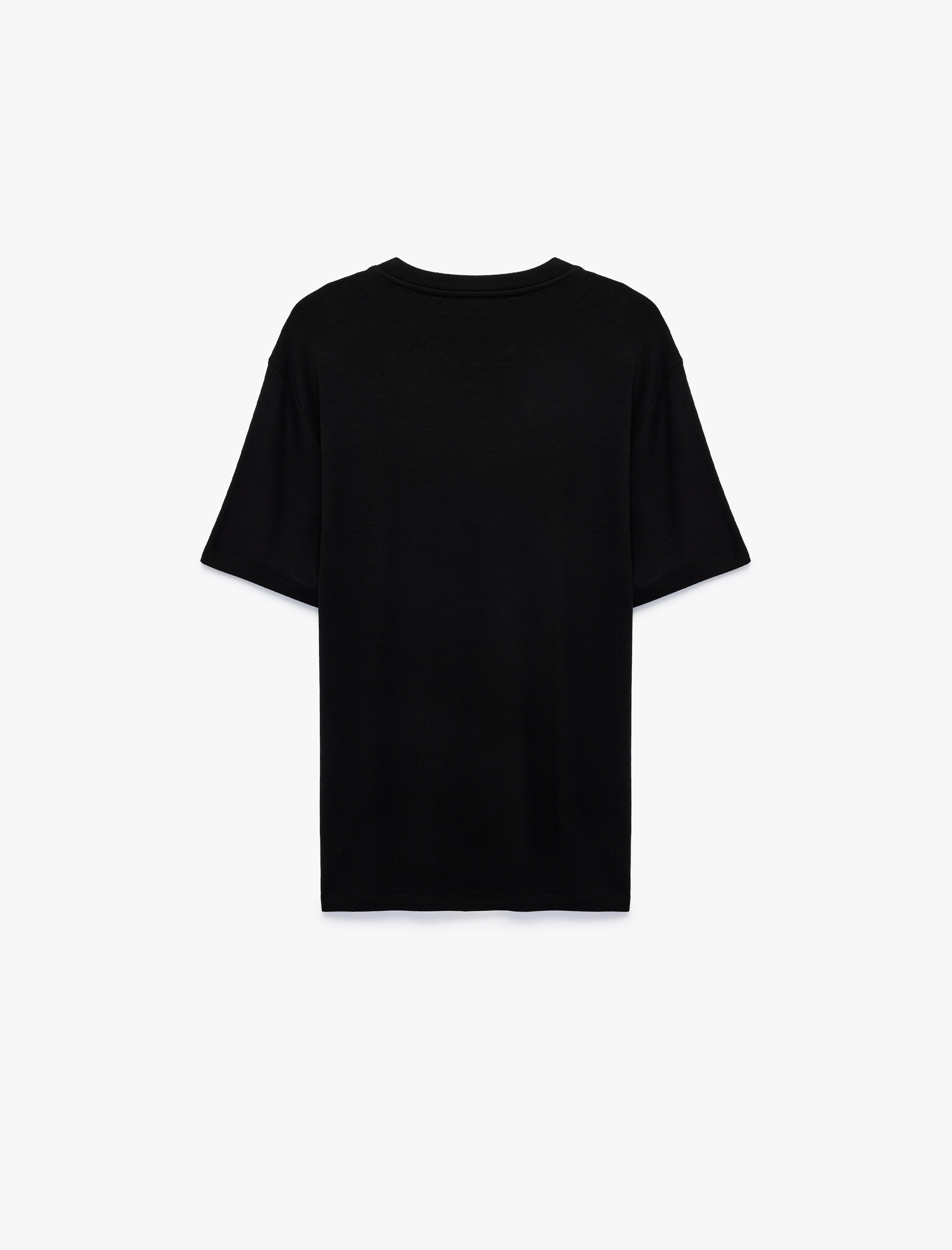   Slim Fit Kısa Kollu Bisiklet Yaka Basic Tişört