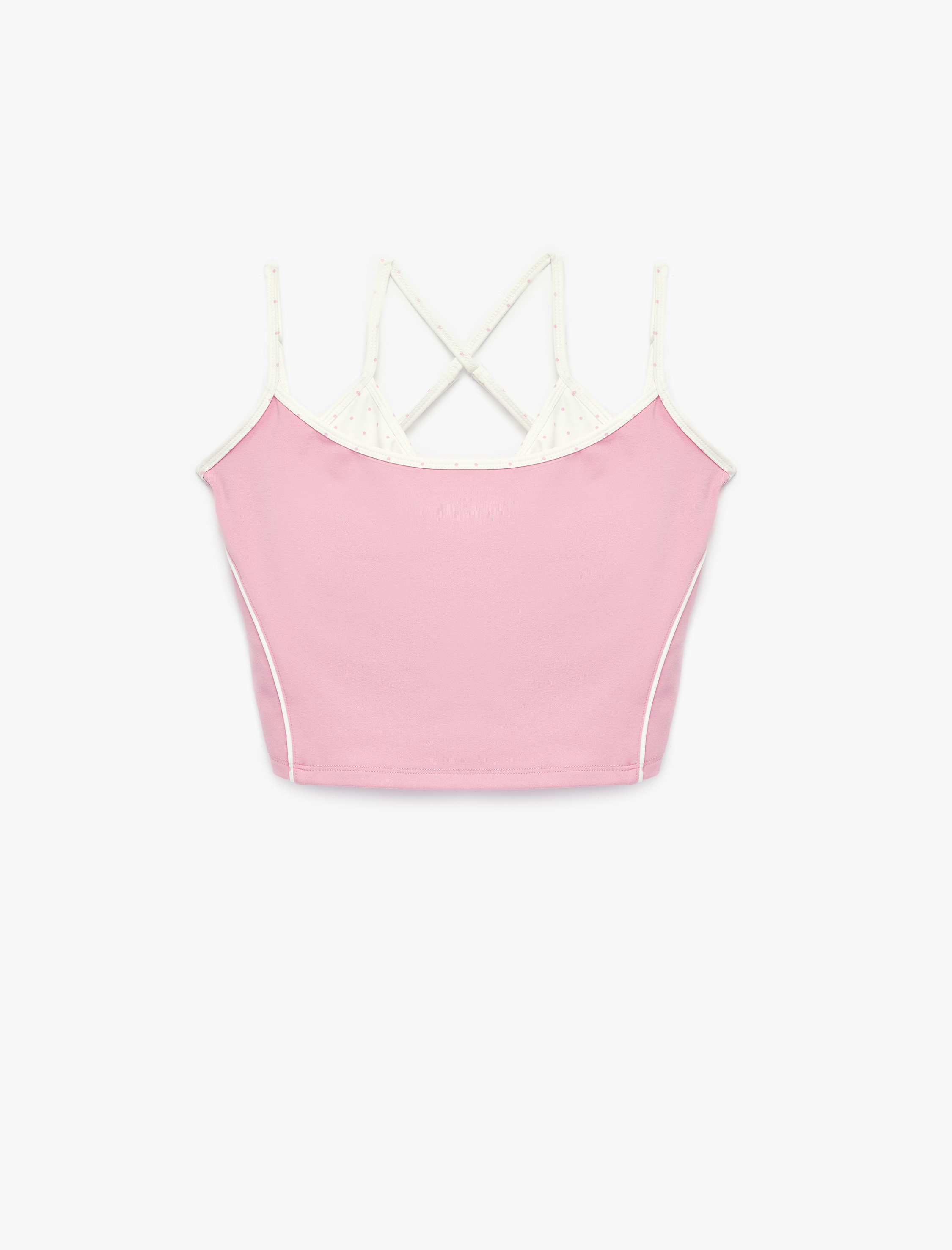   Slim Fit İnce Askılı Crop Atlet