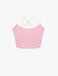 Slim Fit İnce Askılı Crop Atlet