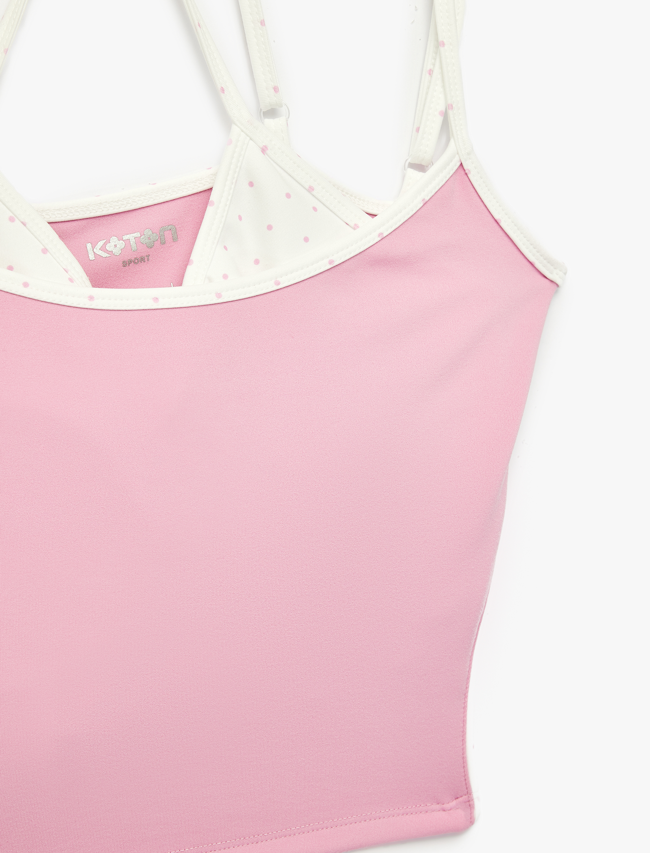   Slim Fit İnce Askılı Crop Atlet