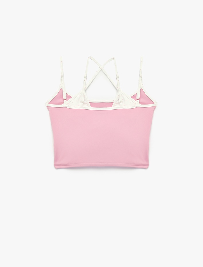  Slim Fit İnce Askılı Crop Atlet