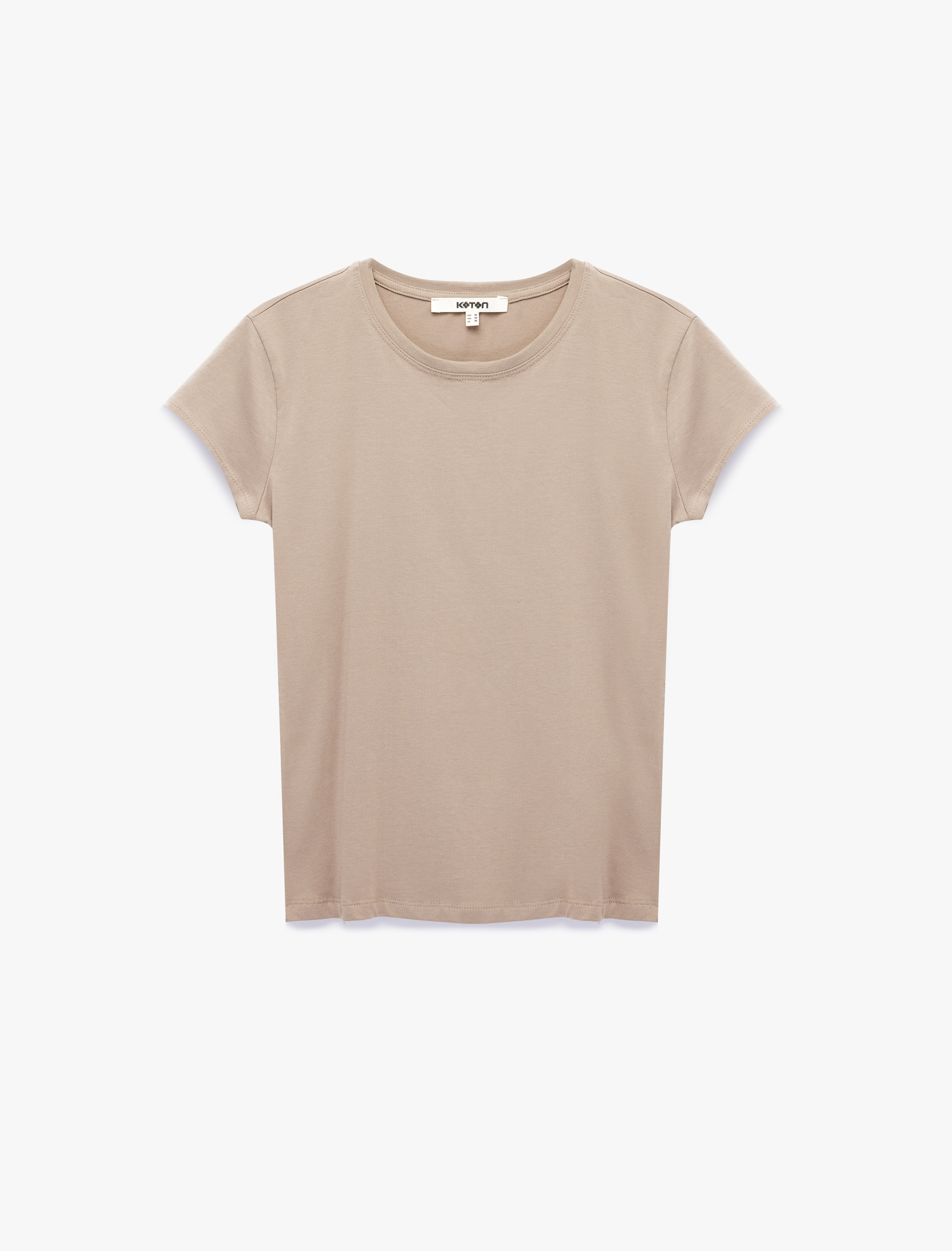   Slim Fit Kısa Kollu Bisiklet Yaka Pamuklu Tişört