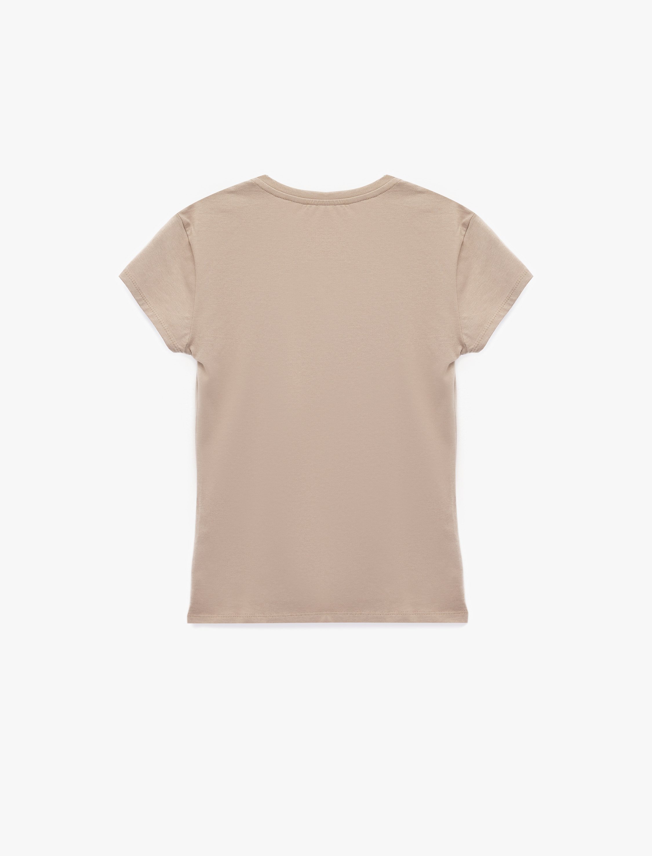  Slim Fit Kısa Kollu Bisiklet Yaka Pamuklu Tişört