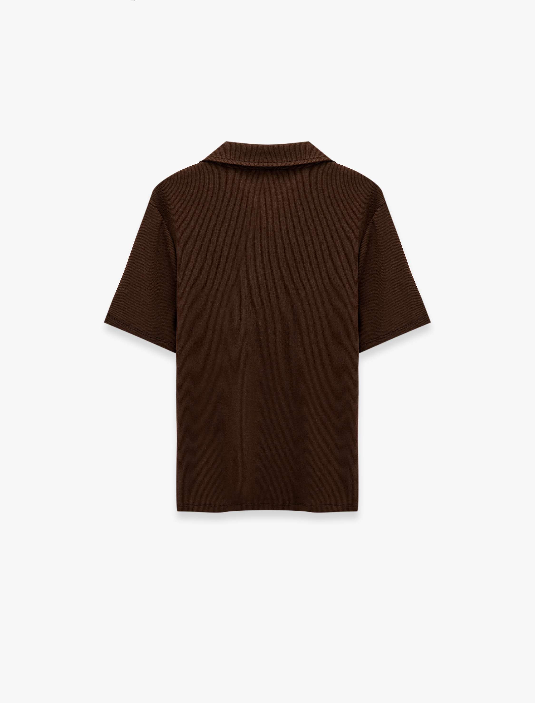   Pamuklu Slim Fit Düğmeli Kalp İşleme Detaylı Polo Yaka Kısa Kollu Fitilli Tişört