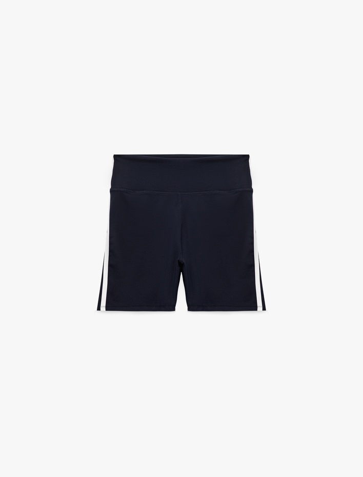  Yüksek Bel Slim Fit Biyeli Spor Tayt
