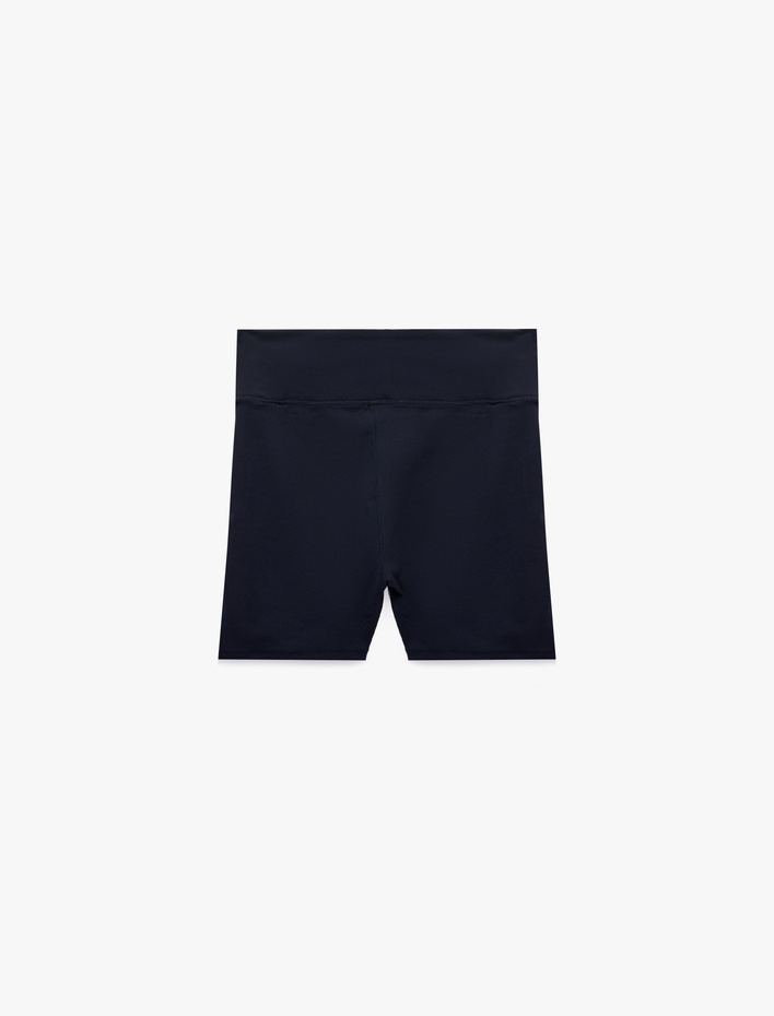 Yüksek Bel Slim Fit Biyeli Spor Tayt
